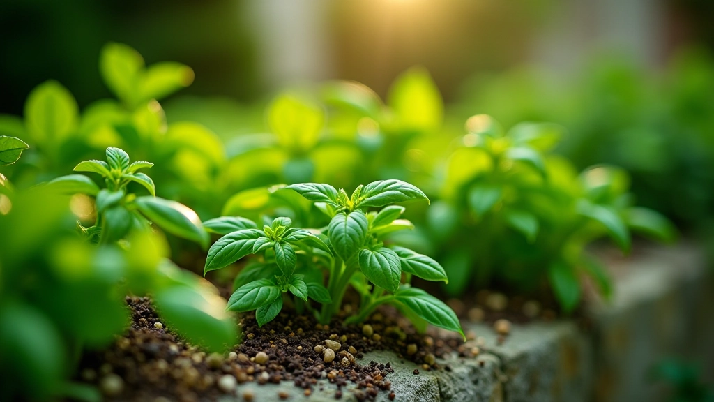 Erbe aromatiche e piante medicinali in un giardino rinascimentale ben ordinato